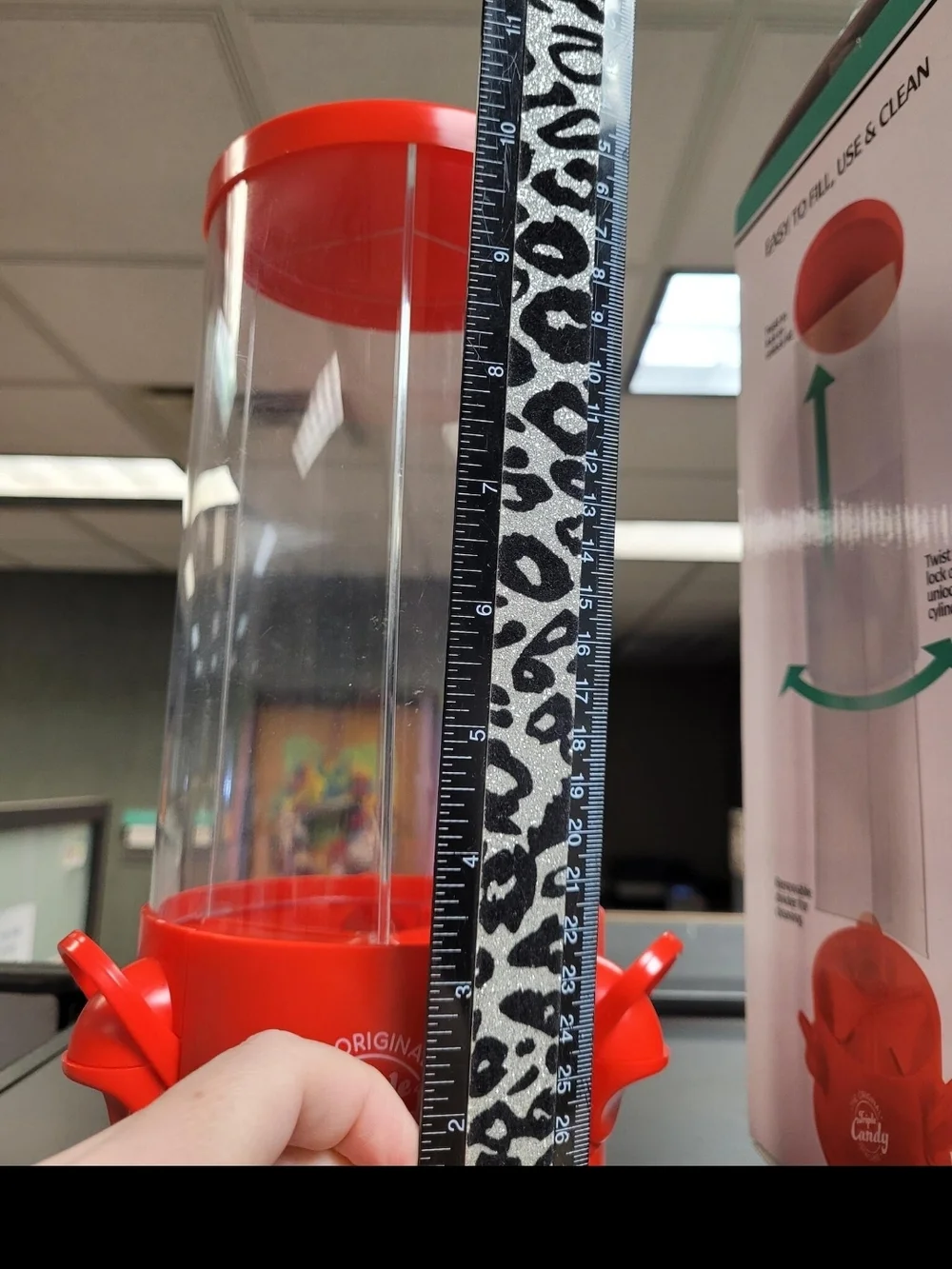 Red Triple Candy Machine - Fun Candy & Nut Dispenser